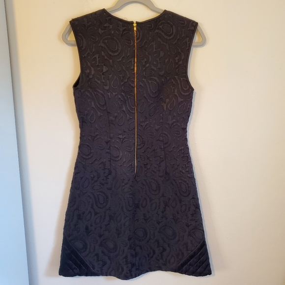 Cynthia Rowley Silk Wool Blend Black A-line dress - Picture 4 of 5